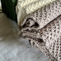 Handmade Cotton Knitted Dishcloth - Sand
