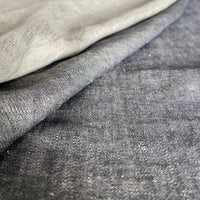 Double Width Italien Woven Linen & Hemp - 'Washed Black'