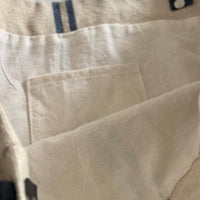 Large Rustic Blue Stripe Grainsack Tote Bag