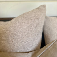 Rustic Woven Jute Grainsack Oblong Cushion