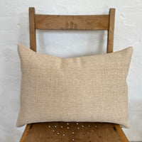 Rustic Woven Jute Grainsack Oblong Cushion