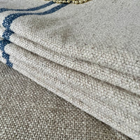 Handmade Rustic Striped Grainsack Roman Blind - Made to Measure