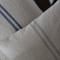 Rustic Natural Stripe Grainsack Bench Cushion