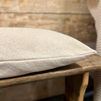 'No Waste' Rustic Ecru Grainsack Large Bench Cushion