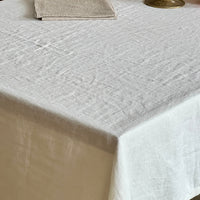 Double Width Woven Italian Linen + Hemp - 'Buttermilk'
