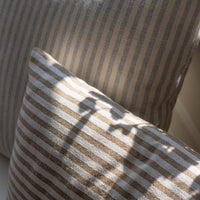 NEW 'Mariola' Recycled Striped Cotton -'Caramel'
