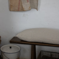 NEW 'Mariola' Recycled Cotton Stripe Bench Cushion - Sky Blue