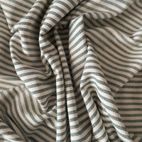 'Mariola' Recycled Striped Cotton - Green