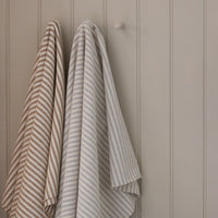 NEW 'Mariola' Recycled Striped Cotton -'Caramel'