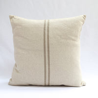 Rustic Natural Stripe Grainsack Cushion Cover