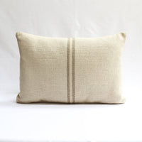 Rustic Natural Stripe Grainsack Cushion