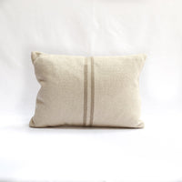 Rustic Natural Stripe Grainsack Cushion