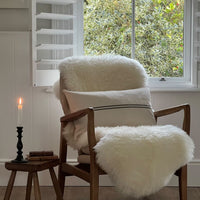 ‘Recover' Recycled French Stripe Grainsack Cushion