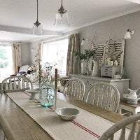'No Waste' Rustic Red Stripe Grainsack Tablerunner