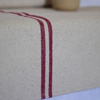 Rustic Red Stripe Grainsack Tablerunner