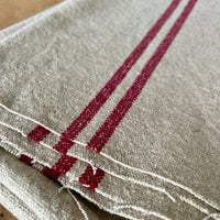 Rustic Red Stripe Grainsack Oven Gloves