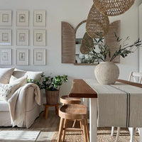 Rustic Grey Stripe Grainsack Tablerunner