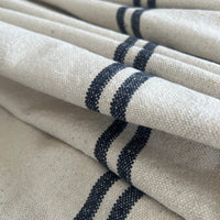 Rustic Blue Stripe Grainsack Fabric