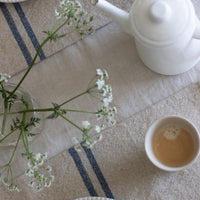 Rustic Blue Stripe Grainsack Fabric