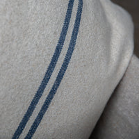 'No Waste' Rustic Blue Stripe Grainsack Fabric