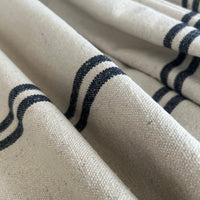 Rustic Blue Stripe Grainsack Fabric