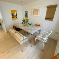Archive | Rustic Grey Stripe Grainsack Bench Cushion 76 x 38cm