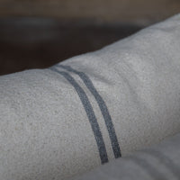 Rustic Grey Stripe Grainsack Fabric