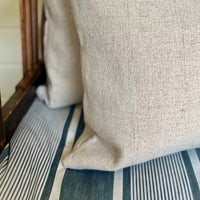 Rustic Woven Jute Grainsack Oblong Cushion