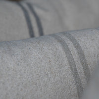 'No Waste' Large Rustic Natural Stripe Grainsack Cushion Cover
