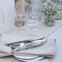 Rustic French Natural Stripe Grainsack Placemat