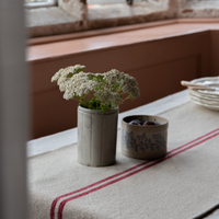 Rustic French Red Stripe Grainsack Table Runner