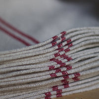 Rustic French Red Stripe Grainsack Placemat
