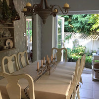 Archive | Rustic Grey Stripe Grainsack Table Cloth | 280cm x 140cm