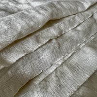 Double Width Woven Italian Linen + Hemp Sample - 'Buttermilk'