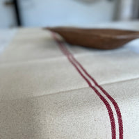 Rustic Red Stripe Grainsack Tablerunner