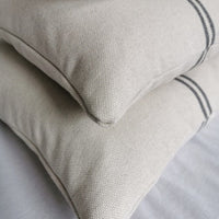 'Recover' Recycled Grey Stripe Grainsack Fabric Sample