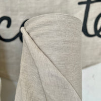 'No Waste' Double Width Italien Woven Linen & Hemp -'Natural'