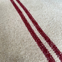 Rustic Red Stripe Grainsack Tablerunner