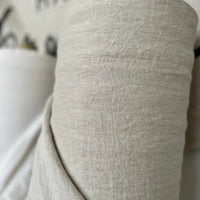 Double Width Italien Woven Linen & Hemp Sample - 'Natural'
