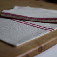 Rustic Red Stripe Grainsack Placemat