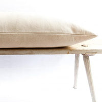 Rustic Blue Stripe Grainsack Bench Cushion