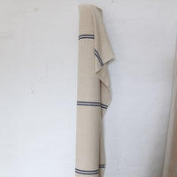 Rustic Blue Stripe Grainsack Fabric Sample