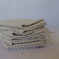 Handmade Cotton Knitted Dishcloth - Natural