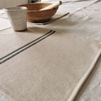 Recycled French Stripe Grainsack Table Runner