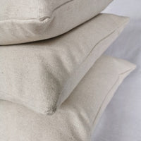 'No Waste' 'Recover' Recycled Grey Stripe Grainsack Cushion