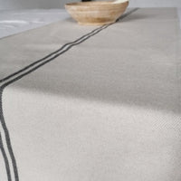 Recycled French Stripe Grainsack Table Runner
