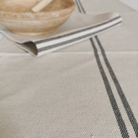 Recycled French Stripe Grainsack Table Runner