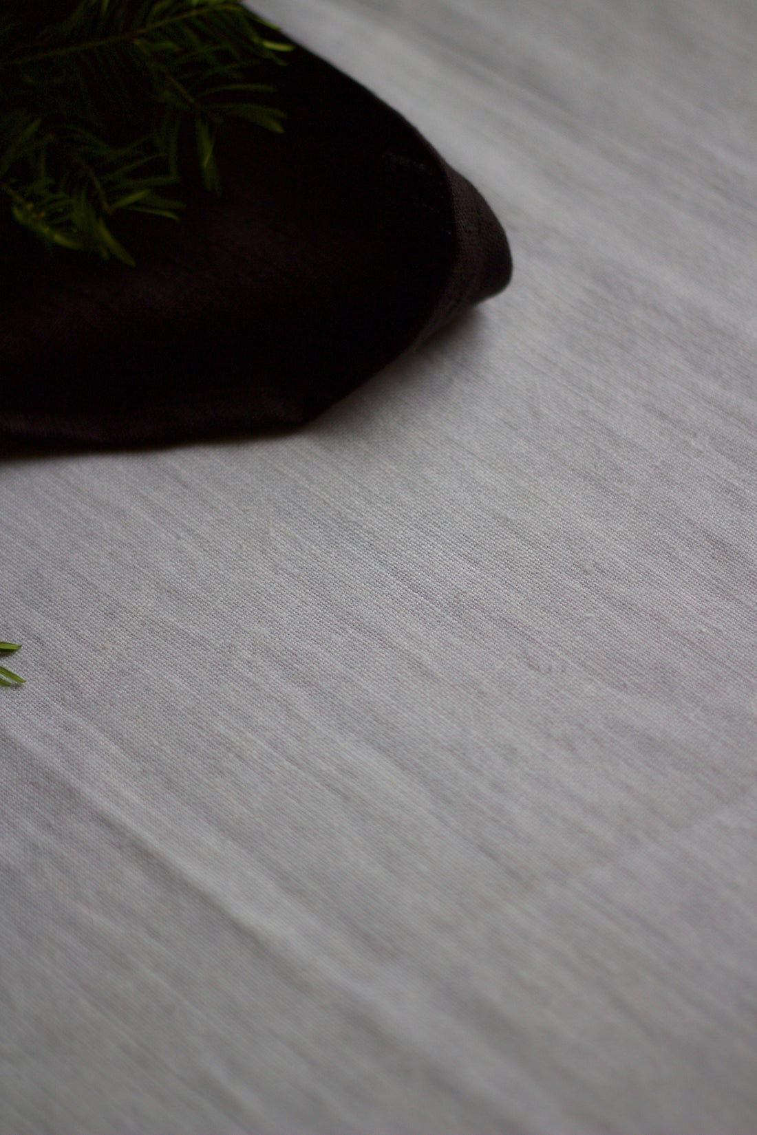 Soft White French Linen Skirt Curtain