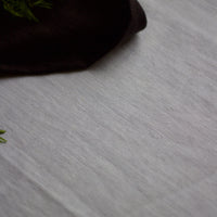 Soft White French Linen Skirt Curtain