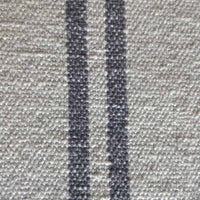 Rustic Grey Stripe Grainsack Fabric Sample